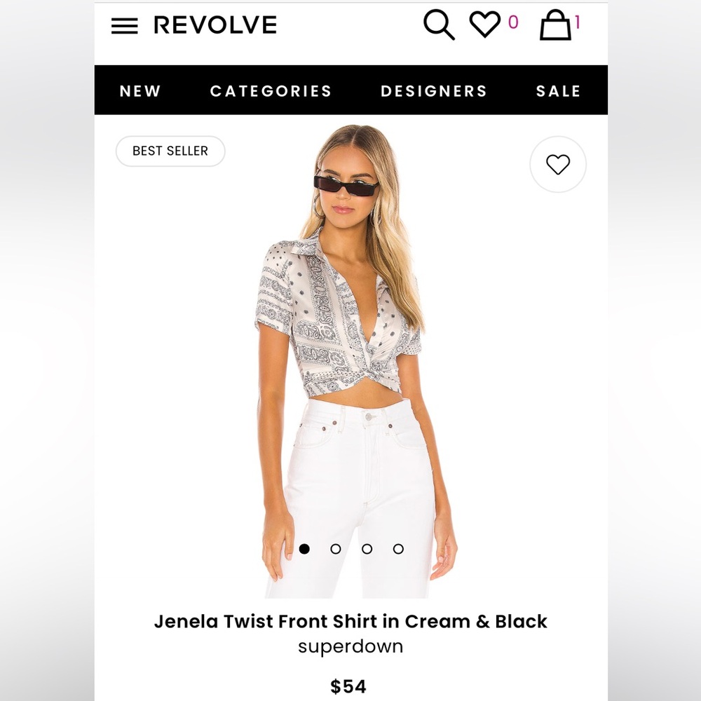 Superdown Twist Front top